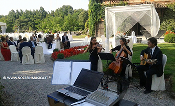 Nozze in Musica si propone anche per la musica da Cerimonia in Chiesa o civile al Ristorante