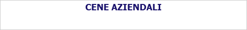 CENE AZIENDALI