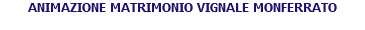 ANIMAZIONE MATRIMONIO VIGNALE MONFERRATO